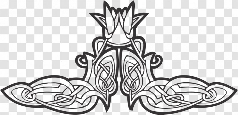 Drawing Ornament Celtic Knot Celts - Watercolor - Flower Transparent PNG