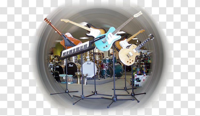 Drums Tom-Toms Machine Guitar - Musical Instrument - On Stand Transparent PNG