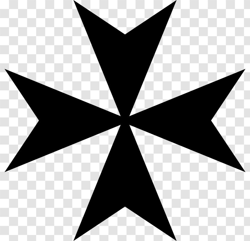 Maltese Dog Cross Symbol Clip Art - AOK Cliparts Transparent PNG