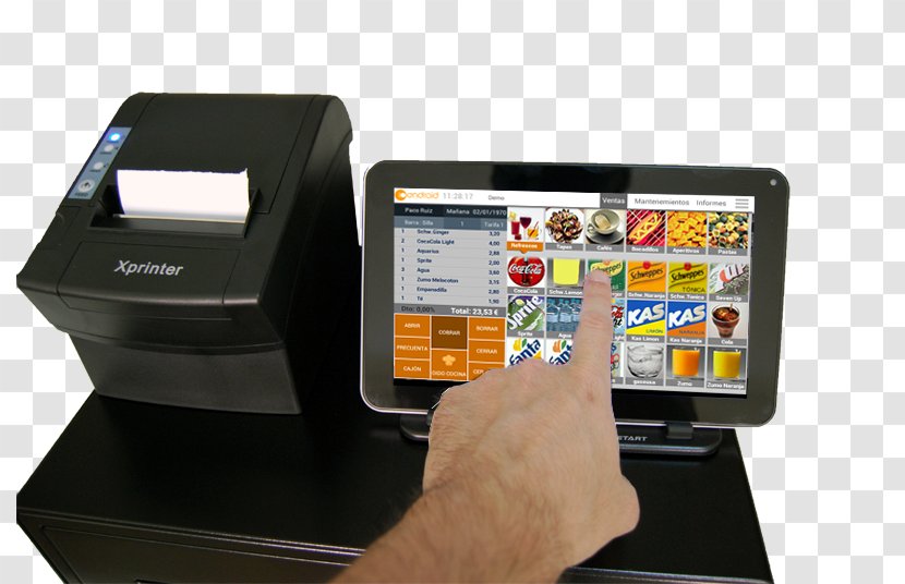 Point Of Sale Android Computer Software Cash Register Sales - Multimedia Transparent PNG
