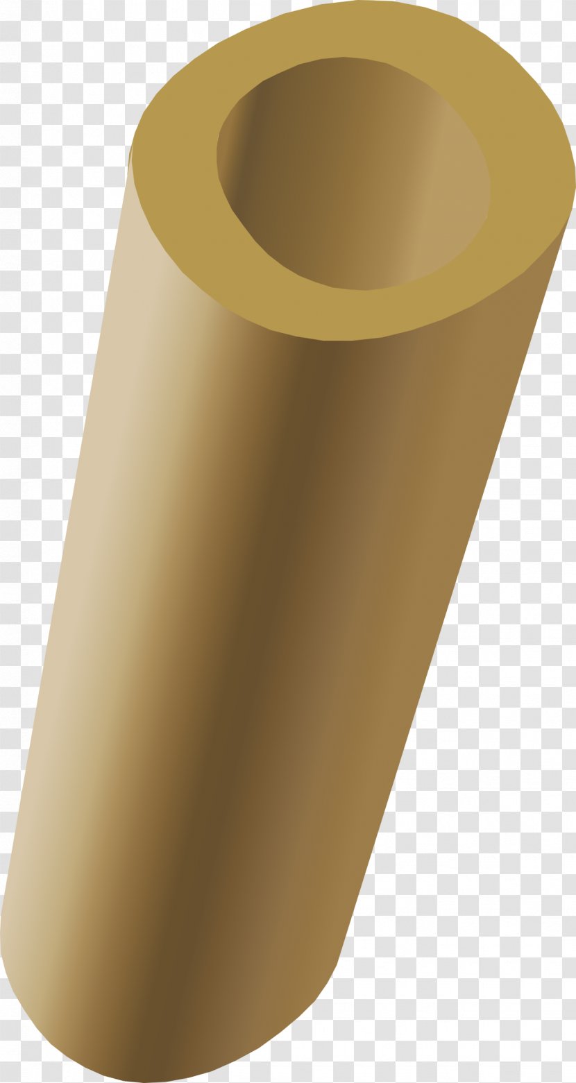 Cylinder Clip Art - Gradient - Brass Transparent PNG