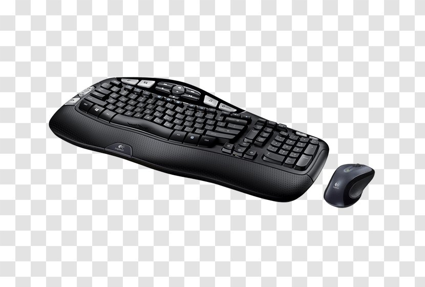 Computer Keyboard Mouse Logitech Wireless K350 Unifying Receiver - Peripheral - Sound Wave Curve Transparent PNG