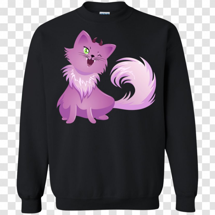 Long-sleeved T-shirt Hoodie Sweater - Violet Transparent PNG