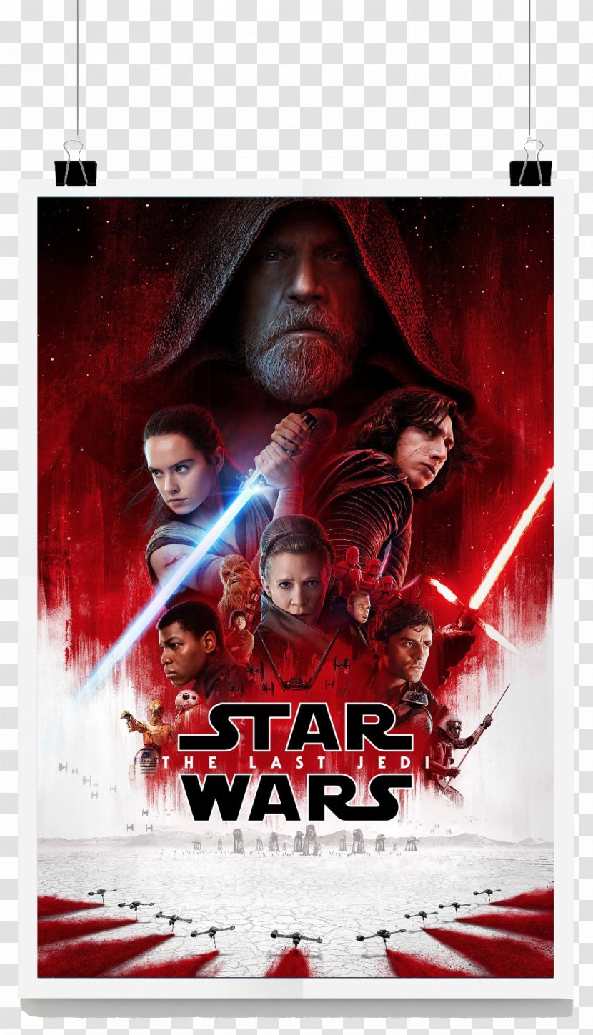 Luke Skywalker Finn Star Wars Poster Film - The Last Jedi - Rogue One Transparent PNG