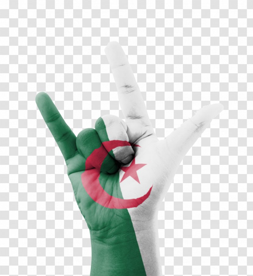 Flag Of Algeria National Egypt - Finger Transparent PNG