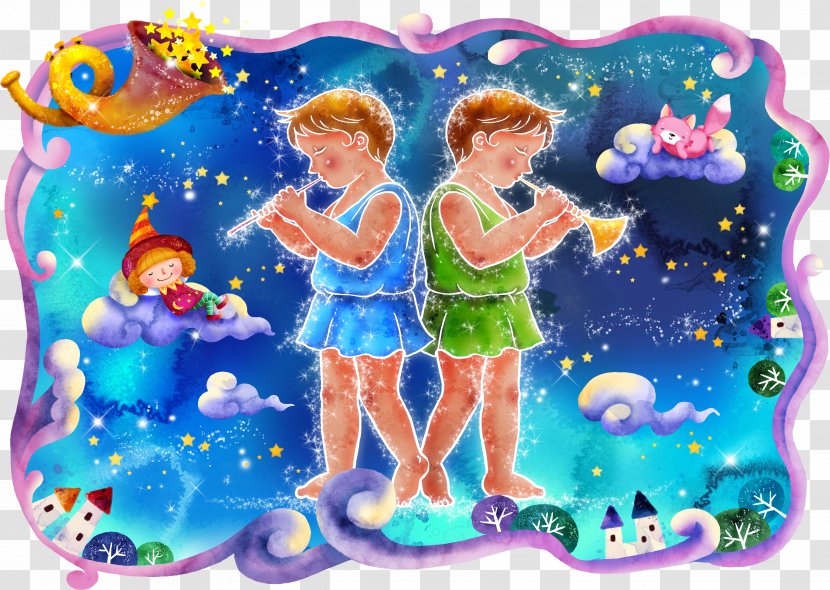 Gemini Constellation Aries Love Girlfriend - Fun Transparent PNG