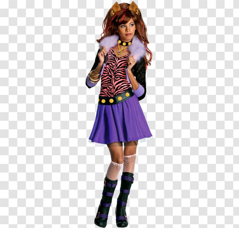 Monster High Clawdeen Wolf Doll Frankie Stein Costume Clothing - Dress Transparent PNG