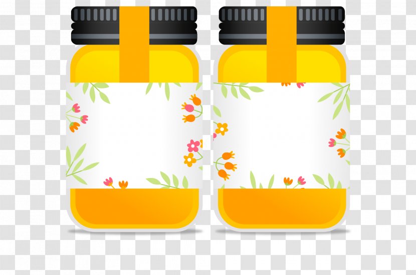 Honey Bee Jar - Bottle - Of Transparent PNG