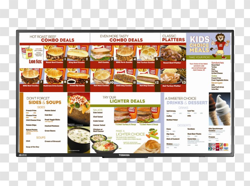 Fast Food Recipe Convenience Cuisine Dish - Menu Board Transparent PNG