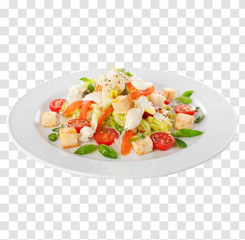 Caesar Salad Italian Cuisine Cherry Tomato Pizza Mimosa - Vegetarian Food Transparent PNG