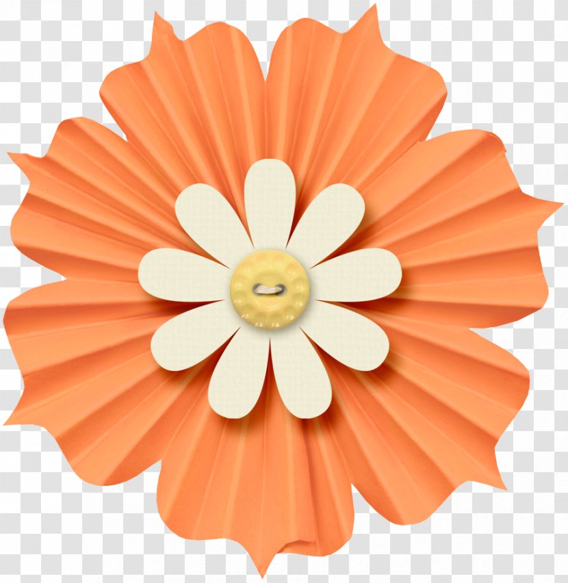 Paper Flower Pallet - Orange Transparent PNG