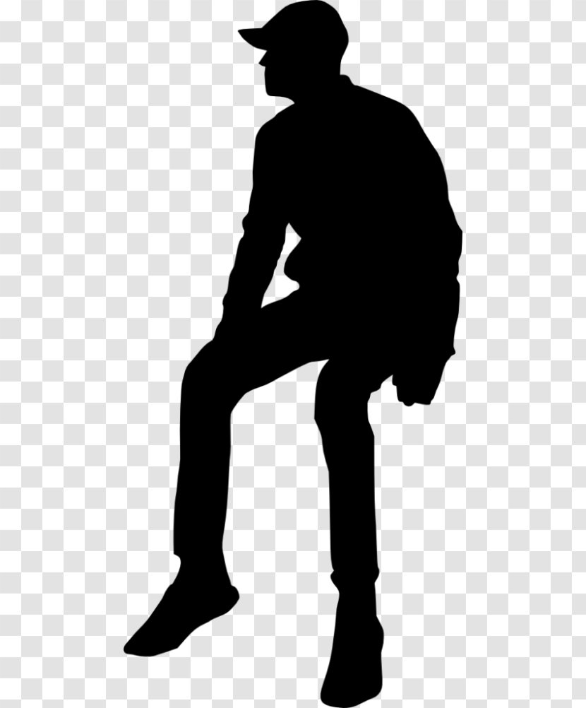 Silhouette Person Clip Art - Joint - Sitting Transparent PNG