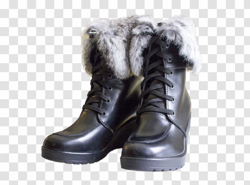 Snow Boot Shoe Walking Fur - Footwear Transparent PNG