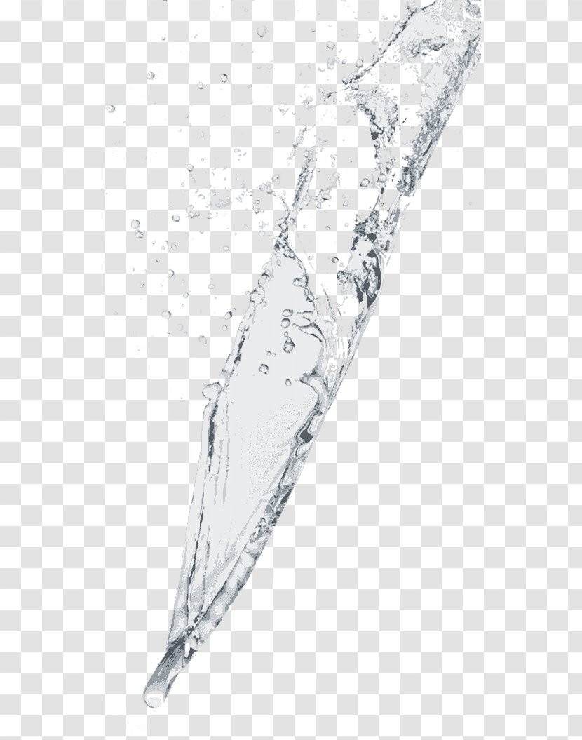 Drawing Water White Black Angle - Wash Transparent PNG