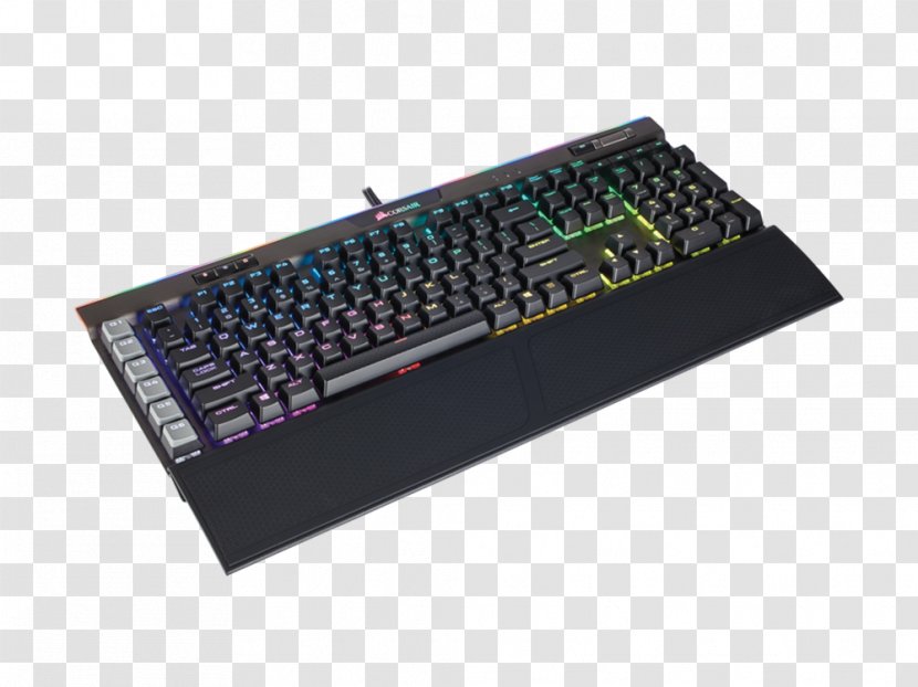 Computer Keyboard Corsair Gaming K95 RGB Color Model Keypad Cherry Transparent PNG