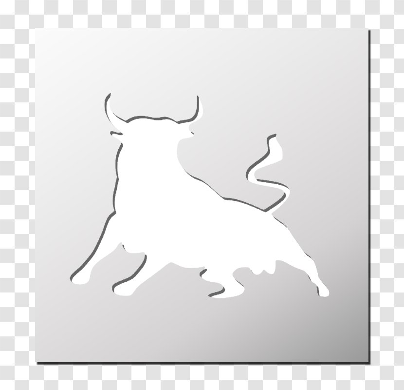 Stencil Dog Silhouette Cattle Pattern - Material Transparent PNG