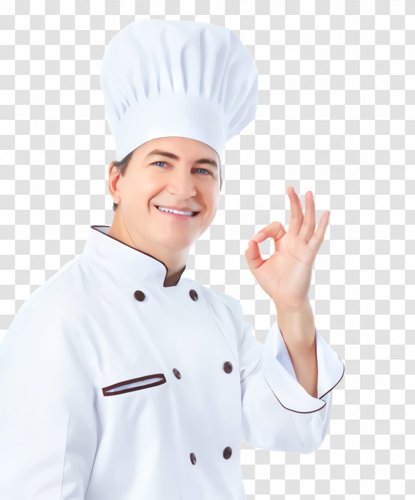 Cook Chef's Uniform Chef Chief - Gesture Baker Transparent PNG