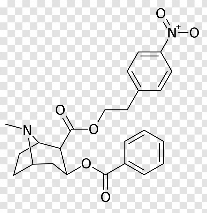 Troparil Phenyltropane Structural Analog Chemistry Chemical Compound - Black And White Transparent PNG