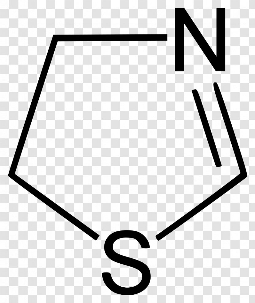 Thiophene Aromaticity Simple Aromatic Ring 1,3,5-Triazine Heterocyclic Compound - Triazine - Black And White Transparent PNG