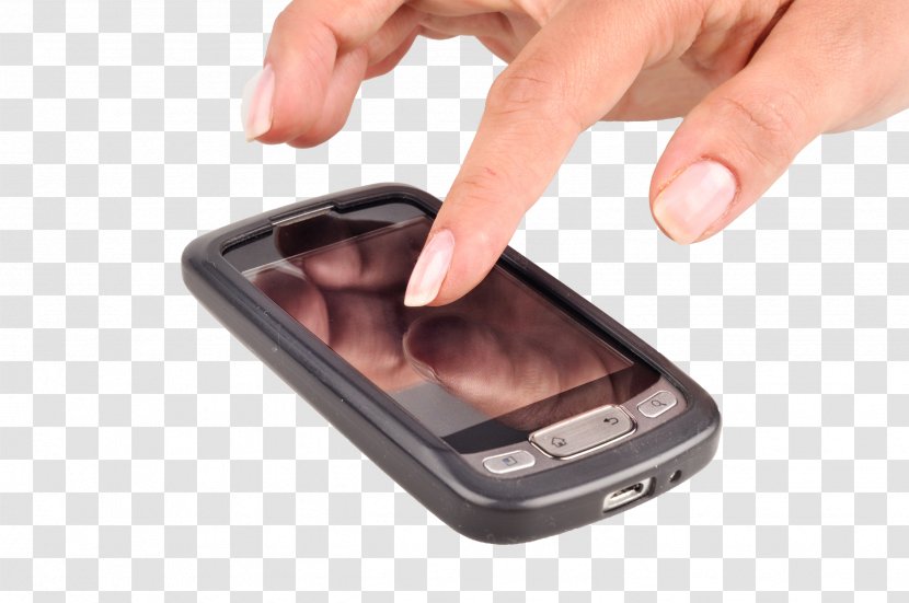 Smartphone Finger Stock Photography - Mobile Phone - Hand Transparent PNG