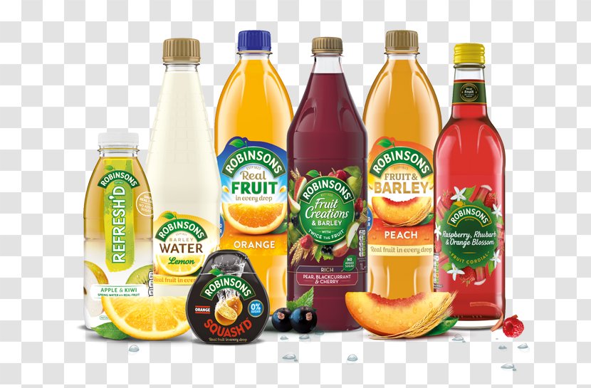 Juice Squash Barley Water Orange Drink - Added Sugar - Great Drinks Transparent PNG