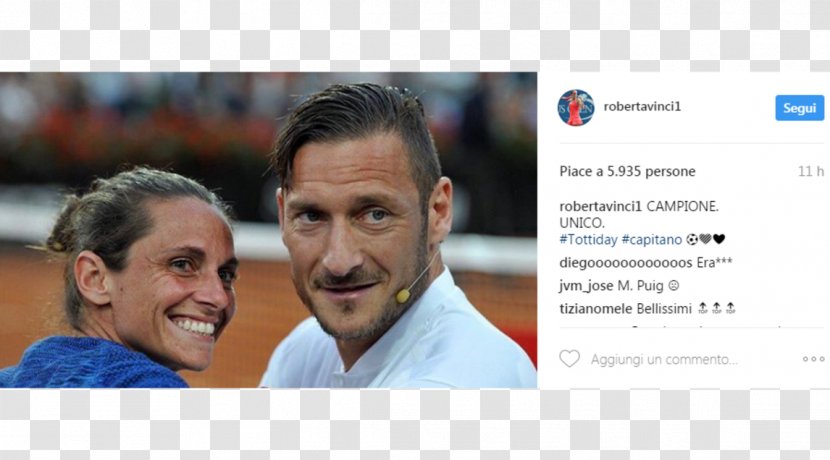Francesco Totti A.S. Roma Corriere Dello Sport Social Media - Heart - TOTTI Transparent PNG