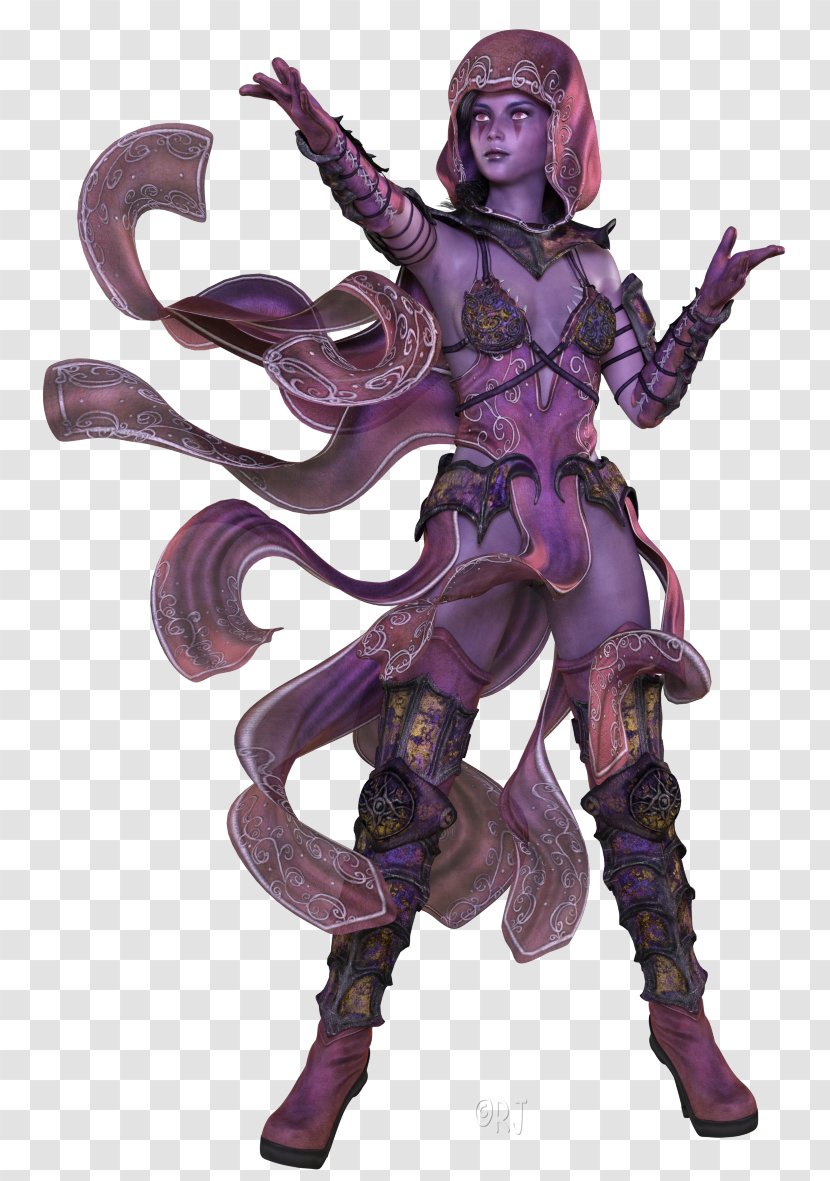Figurine Tyrant Demon Legendary Creature - Purple Transparent PNG