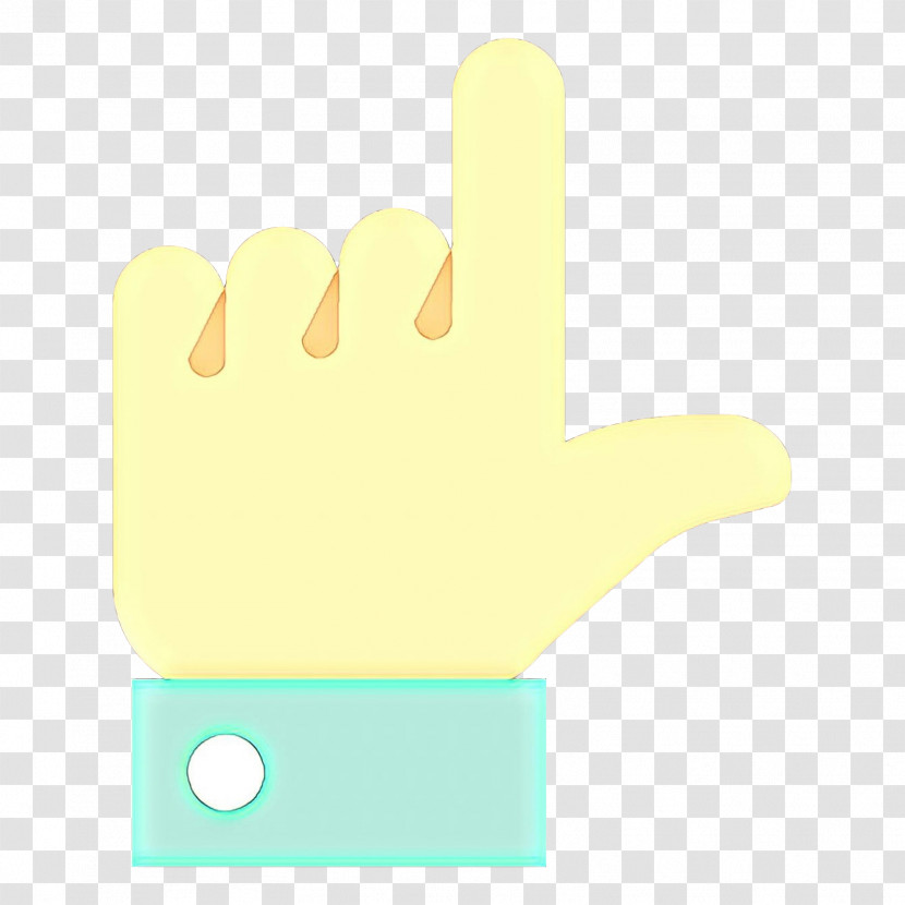 Thumb Glove Yellow Design Material Transparent PNG