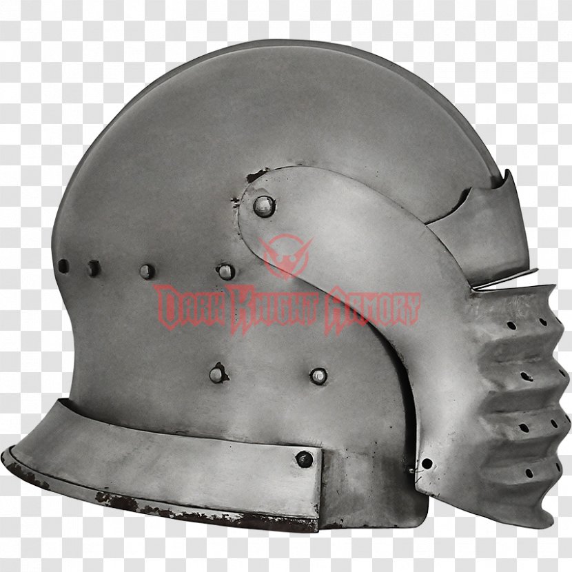 Helmet Sallet Gorget Components Of Medieval Armour Knight - Nape Transparent PNG
