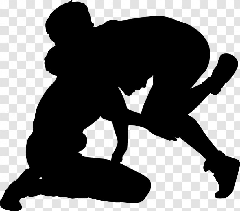 Wrestling Grappling Wall Decal Sport - Monochrome Photography Transparent PNG