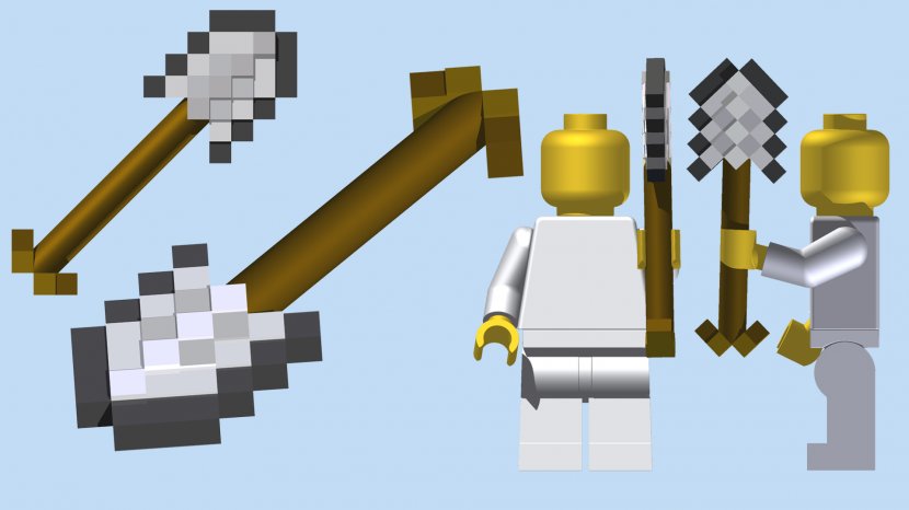 Lego Minecraft Sword Ideas - Shovel Transparent PNG
