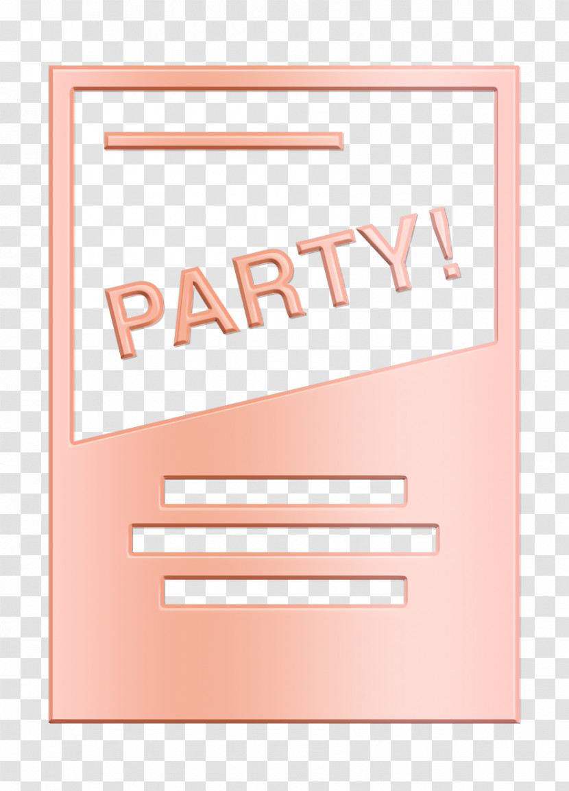 Stationery Icon Icon Party Flyer Icon Transparent PNG