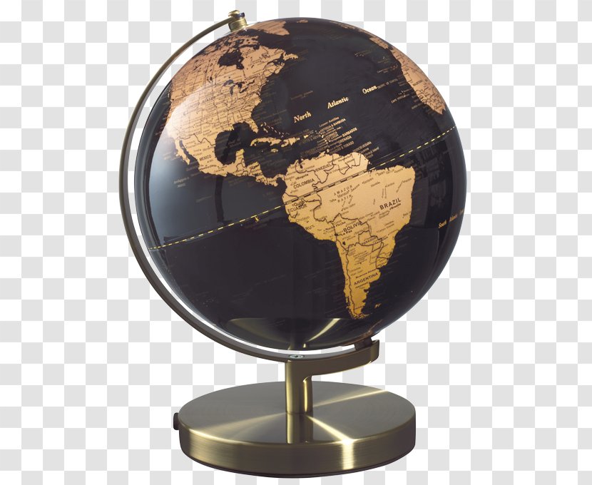 Globe World Map Light Cartography Metal Transparent PNG
