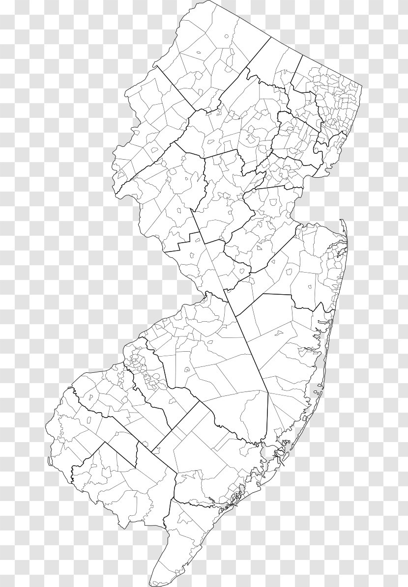 Jersey City West Orange Map Municipality Town - United States Transparent PNG
