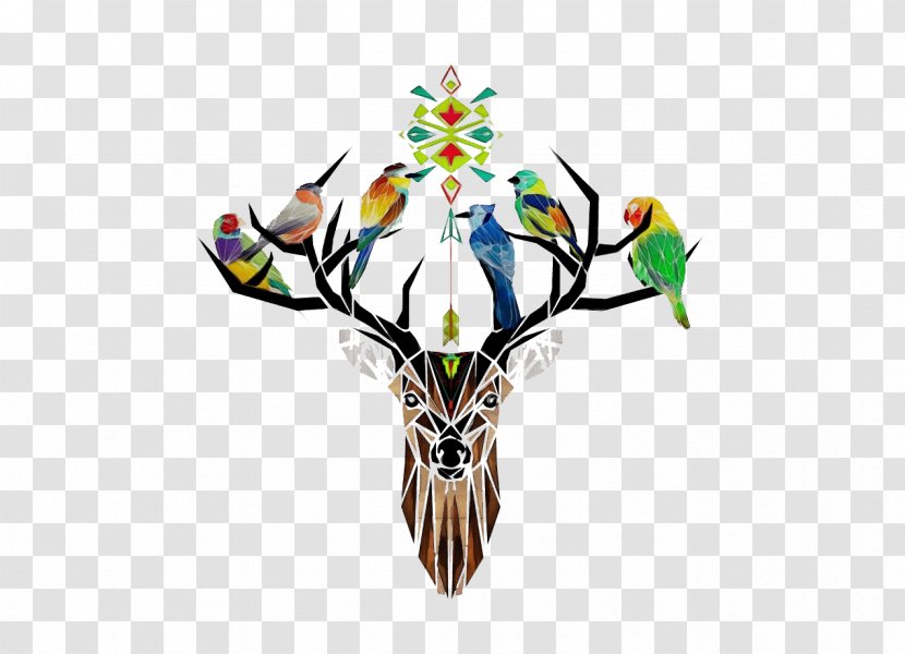 Parrot Bird Plant Symmetry Glass - Stained Transparent PNG
