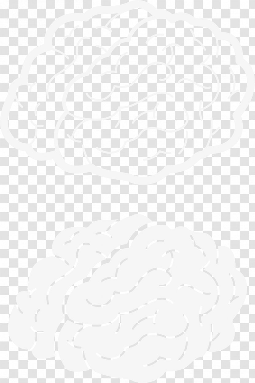 White Black Angle Pattern - And - The Brain Transparent PNG