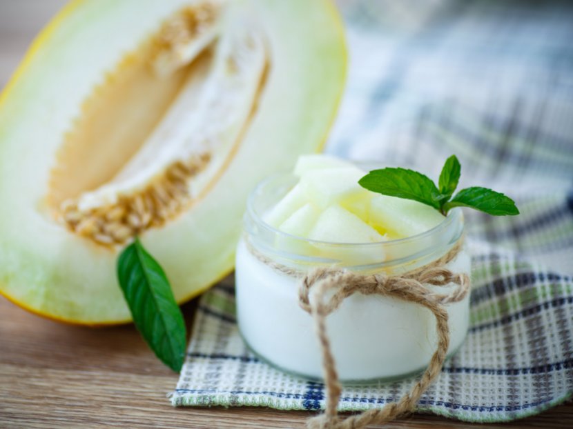 Honeydew Fruit Melon Dessert Yoghurt - Frozen Transparent PNG