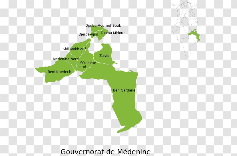 Tunisian Local Election, 2018 Governorates Of Tunisia Medenine Independent High Authority For Elections Delegations - Area - Tunisie Transparent PNG