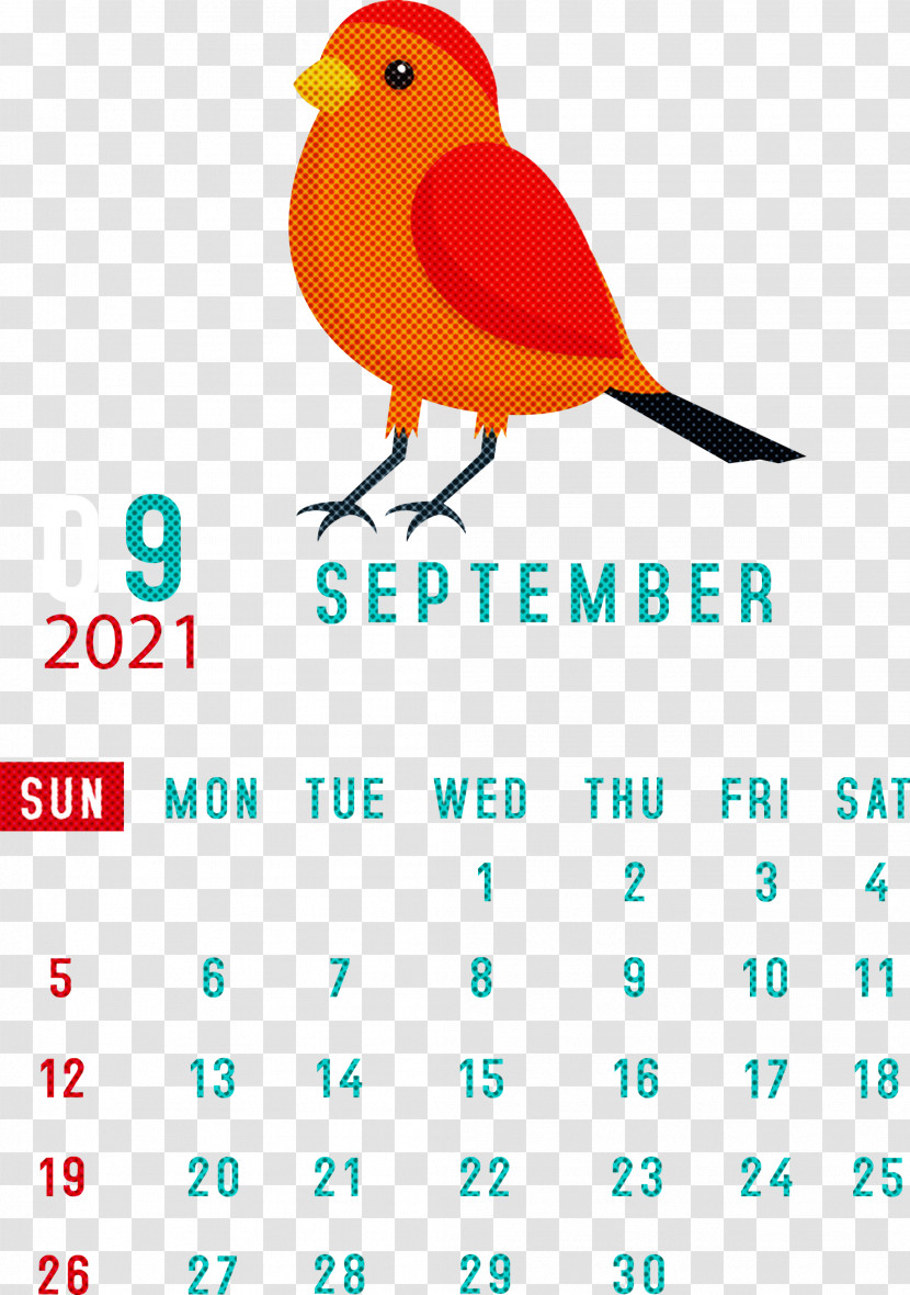 September 2021 Printable Calendar September 2021 Calendar Transparent PNG