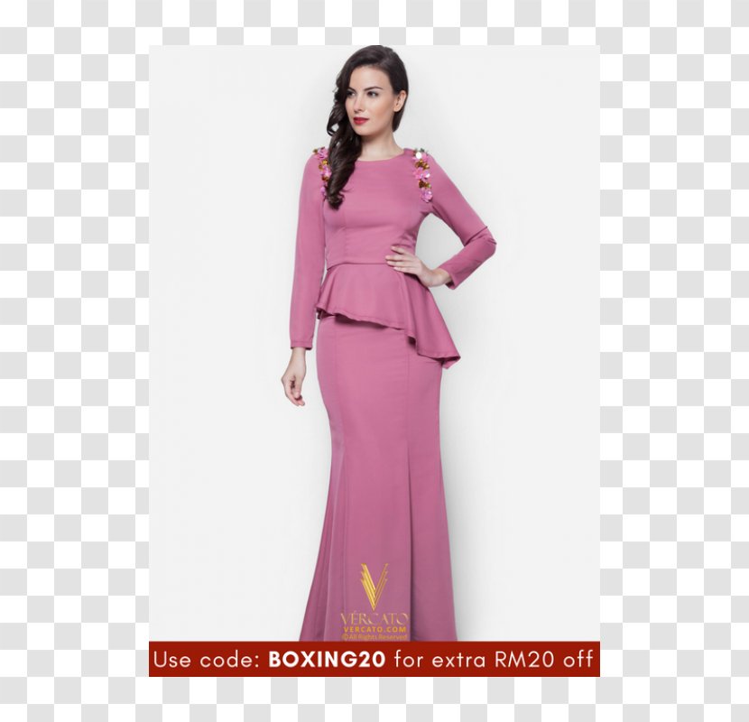 Baju Kurung Gown Dress Fashion Sleeve Transparent PNG
