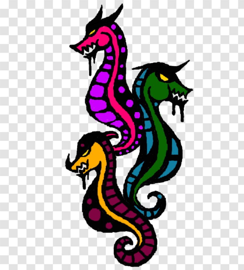 Seahorse Cartoon Legendary Creature Clip Art - Organism Transparent PNG