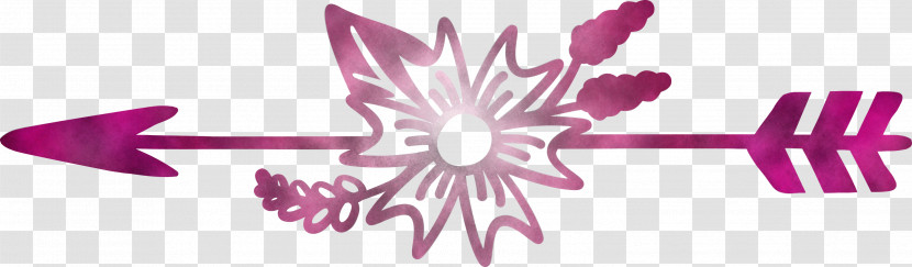 Boho Arrow Flower Arrow Transparent PNG