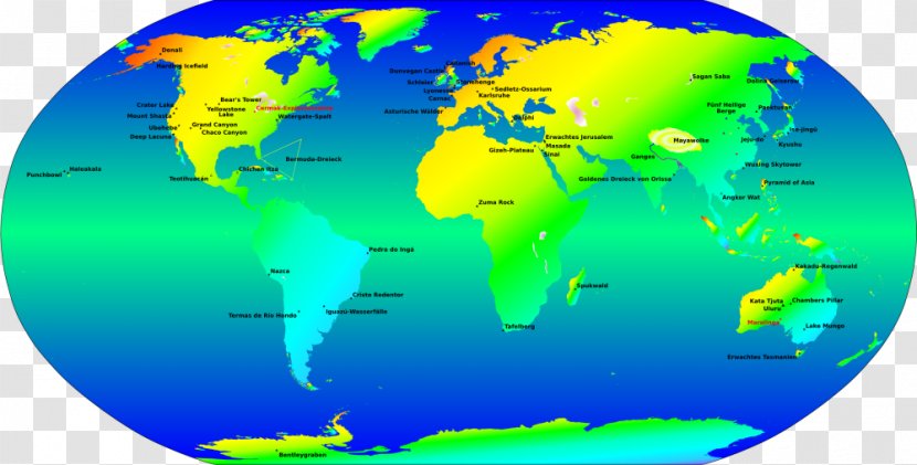 World Map Globe Mercator Projection Transparent PNG