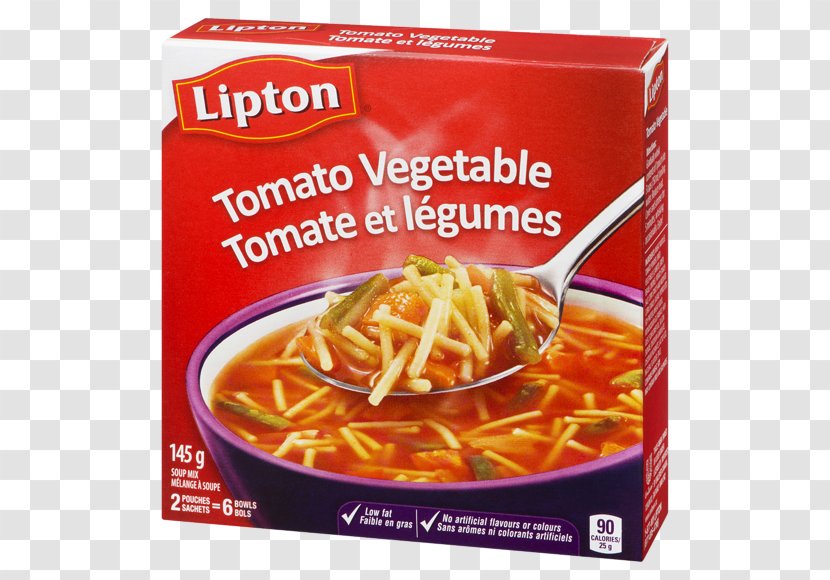 Lipton Tomato Vegetable Dry Soup Mix Cup-a-Soup Knorr Transparent PNG