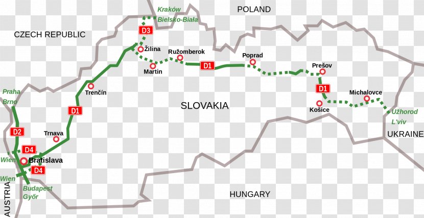 Schengen Area D3 Motorway Skalité Svrčinovec Zwardoń - Travel Visa - Tree Transparent PNG