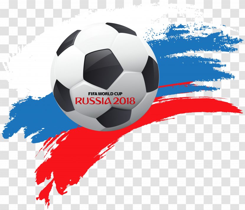 World Cup Russia 2018 With Soccer Ball Clip Art - Football - Illustration Transparent PNG