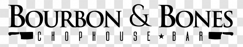 Bourbon & Bones Chophouse Restaurant Whiskey Cocktail - Monochrome Transparent PNG