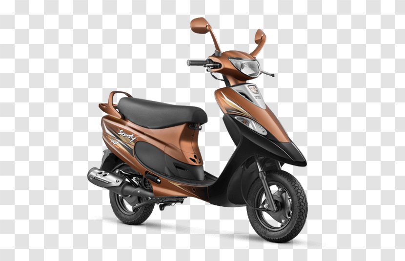 Scooter TVS Scooty Motor Company Motorcycle Color - Brown Transparent PNG