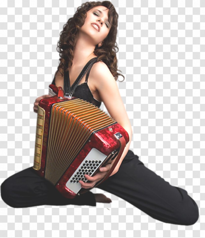 Trikiti Accordion Garmon Musician - Watercolor Transparent PNG