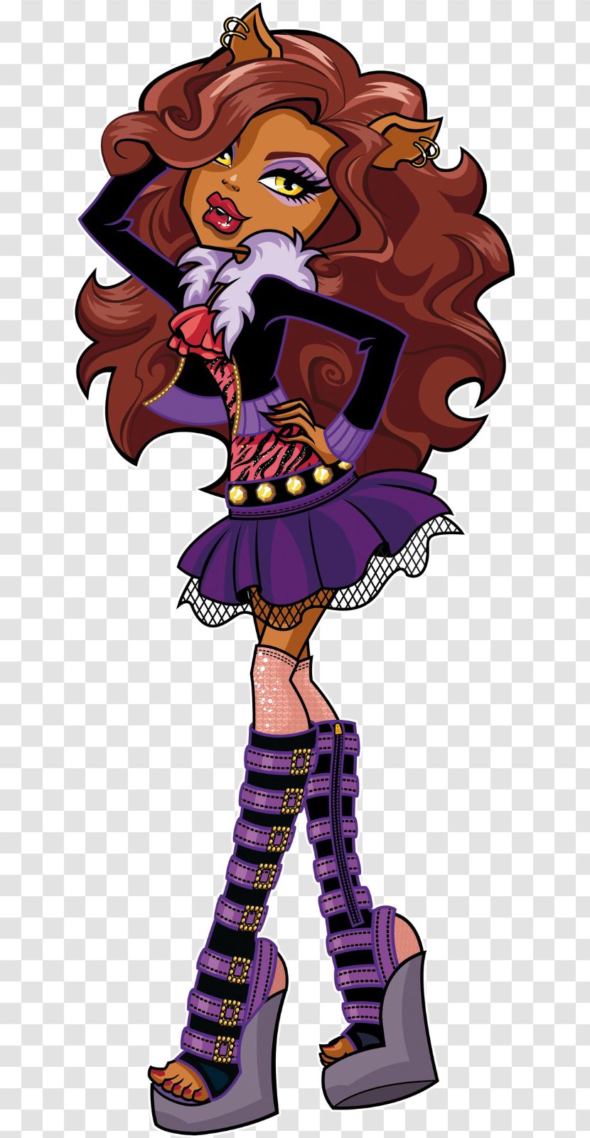Gray Wolf Monster High Original Gouls CollectionClawdeen Doll Cleo DeNile - Denile Transparent PNG